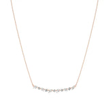 Anek | Multi-Shape Lab Grown Diamonds Bar Necklace - Nivara