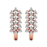 Jess | Round Lab-Grown Diamonds on J-Shaped Studs - Nivara