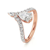 Amara | Pear Lab-Grown Diamond Solitaire Ring - Nivara