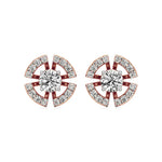 Nora | Round Lab-Grown Diamonds Halo Studs - Nivara