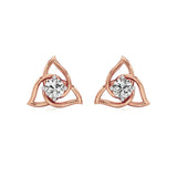 Flora | Round Solitaire Lab-Grown Diamond Studs - Nivara