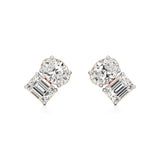 Toi et Moi | Oval & Emerald Lab-Grown Diamond Stud Earrings - Nivara