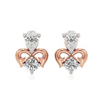 Mode | Pear & Round Lab-Grown Diamond Duo Studs - Nivara