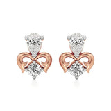 Mode | Pear & Round Lab-Grown Diamond Duo Studs - Nivara