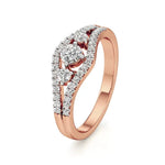Aria | Round & Radiant Lab-Grown Diamond Three-Stone Ring - Nivara