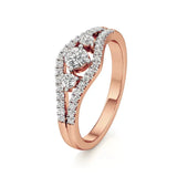 Aria | Round & Radiant Lab-Grown Diamond Three-Stone Ring - Nivara
