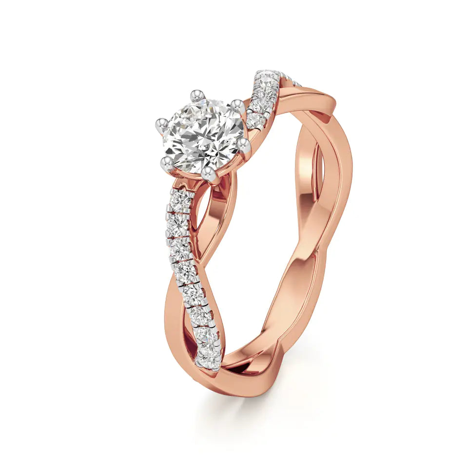 Amara | Round Lab-Grown Diamond Solitaire Ring