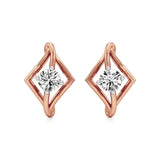 Amaya | Round Solitaire Lab-Grown Diamond Studs