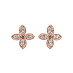 Flora | Round Lab-Grown Diamonds Floral Studs - Nivara