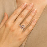 Mode | Round & Pear Lab-Grown Diamond Ring - Nivara