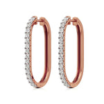 Mode | Round Lab-Grown Diamond Sleek Hoop Earrings - Nivara