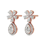Vanya | Pear & Round Lab-Grown Diamonds Teardrop Studs - Nivara