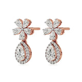 Vanya | Pear & Round Lab-Grown Diamonds Teardrop Studs - Nivara
