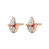 Amaya | Pear & Round Lab-Grown Diamond Duo Studs