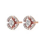 Nora | Round Lab-Grown Diamonds Halo Studs - Nivara