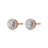 Mira | Round Lab-Grown Diamonds with Halo Studs - Nivara