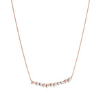 Anek | Multi-Shape Lab Grown Diamonds Bar Necklace - Nivara
