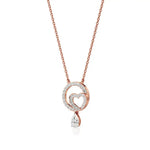 Sneh | Pear & Round Lab Grown Diamonds Pendant - Nivara