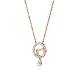 Sneh | Pear & Round Lab Grown Diamonds Pendant - Nivara