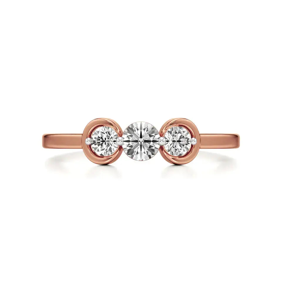 Foreva | Lab-Grown Diamond Three-Stone Ring - Nivara