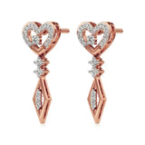 Sneh | Round Lab-Grown Diamonds Dangle Earrings - Nivara