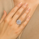 Flora | Round & Pear Lab-Grown Diamond Ring - Nivara