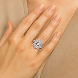 Flora | Round & Pear Lab-Grown Diamond Ring - Nivara