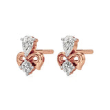 Mode | Pear & Round Lab-Grown Diamond Duo Studs - Nivara
