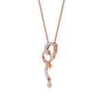 Sneh | Elegant Round Lab Grown Diamonds Heart Pendant - Nivara