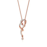 Sneh | Elegant Round Lab Grown Diamonds Heart Pendant - Nivara