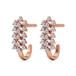Jess | Round Lab-Grown Diamonds on J-Shaped Studs - Nivara