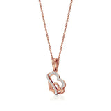 Sneh | Round Lab Grown Diamonds Heart Pendant - Nivara