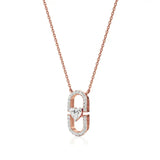 Sneh | Heart & Round Lab Grown Diamonds Pendant - Nivara
