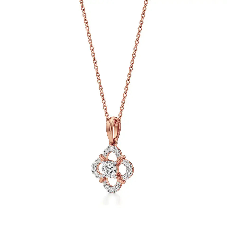 Flora | Elegant Lab Grown Diamond Pendant - Nivara