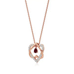 Sneh | Pear-Cut Ruby & Round Diamonds Pendant - Nivara