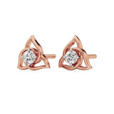 Flora | Round Solitaire Lab-Grown Diamond Studs - Nivara