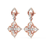 Flora | Pear & Round Lab-Grown Diamond Earrings - Nivara