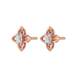 Nora | Emerald Solitaire Lab-Grown Diamond Studs - Nivara