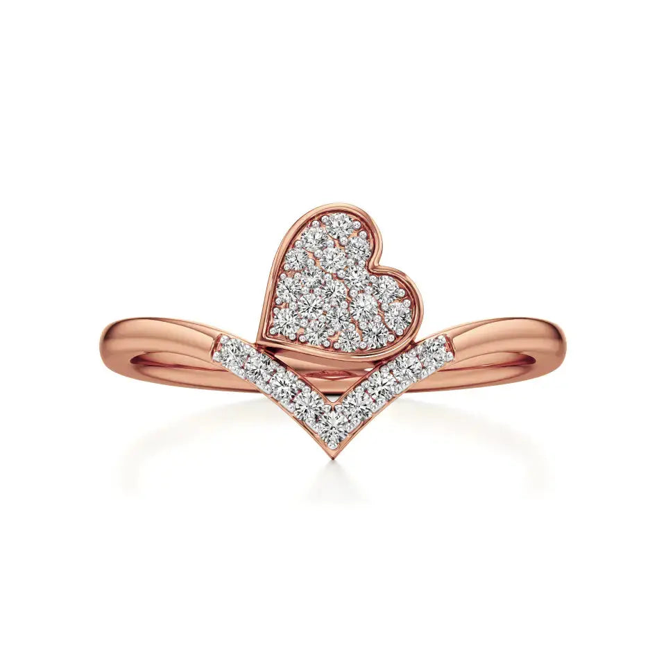 Sneh | Heart Setting Ring - Nivara