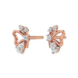 Vanya | Pear & Round Lab-Grown Diamonds Butterfly Studs - Nivara
