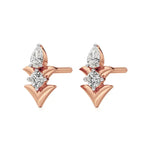 Mode | Round and Pear Duo Lab-Grown Diamond Studs - Nivara