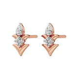 Mode | Round and Pear Duo Lab-Grown Diamond Studs - Nivara