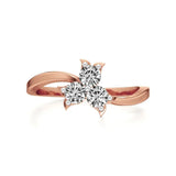 Flora | Lab-Grown Diamond Three-Stone Ring - Nivara