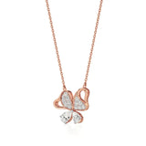 Vanya | Elegant Round Lab Grown Diamonds Butterfly Wings Pendant - Nivara