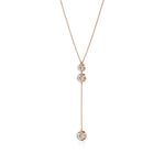 Amora | Round Lab Grown Diamond Bezel Setting Necklace - Nivara