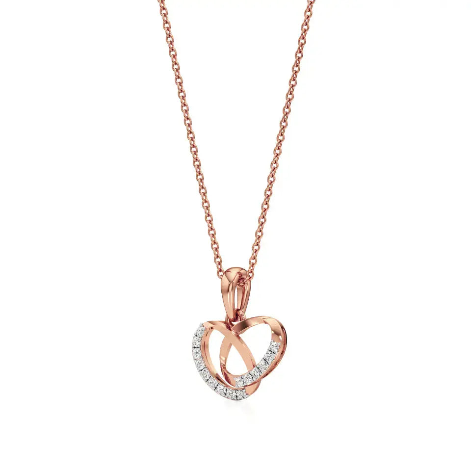 Foreva | Round Lab Grown Diamonds Infinity Loop Pendant - Nivara