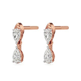 Vanya | Pear Lab-Grown Diamonds Drop Earrings - Nivara