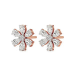 Flora | Pear & Round Lab-Grown Diamond Floral Studs - Nivara