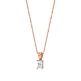 Thea | Radiant-Cut Solitaire Lab Grown Diamond 4-Prong Setting Pendant - Nivara