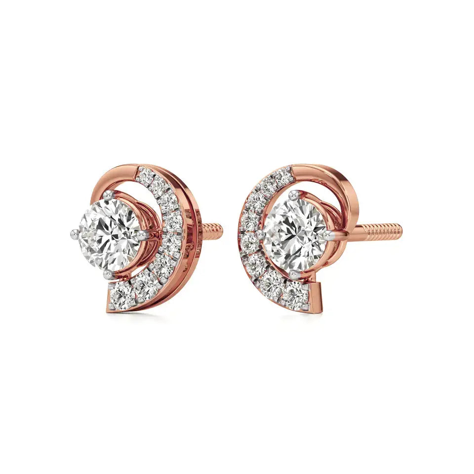 Mode | Pear-Cut Diamond Stud Earrings - Nivara